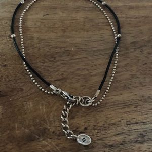 Silpada vintage bracelet - silver and leather
